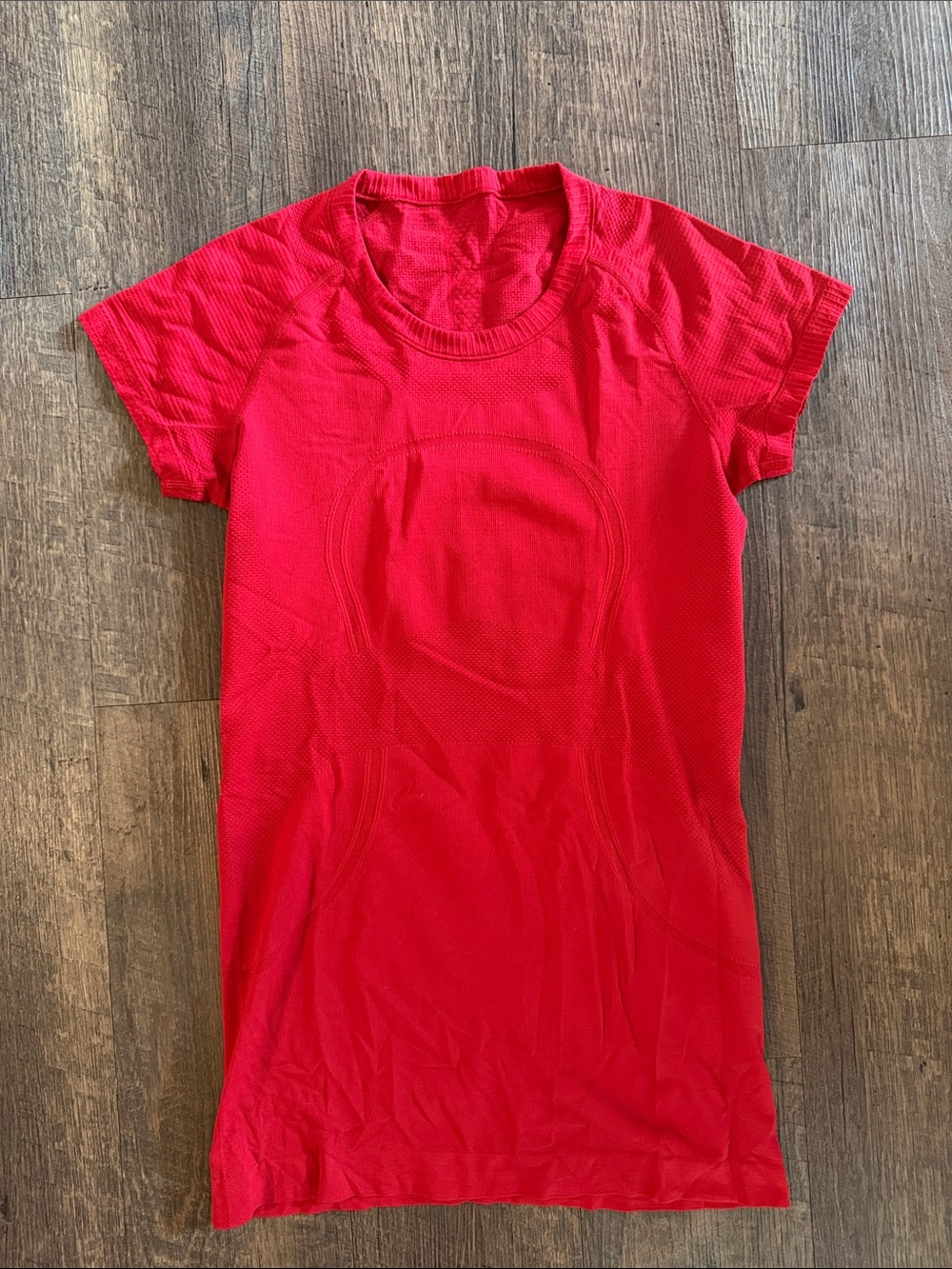 lululemon athletica Red Short-Sleeve Active Tee